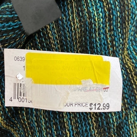 NWT Drama Gold Teal Knit Mini Skirt - Picture 8 of 9